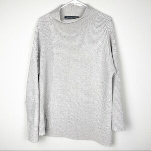 French Connection gray sweater with neon threads accent​​​​​​